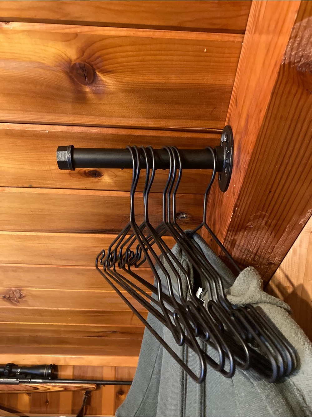 NWOT Black Industrial Closet Rod